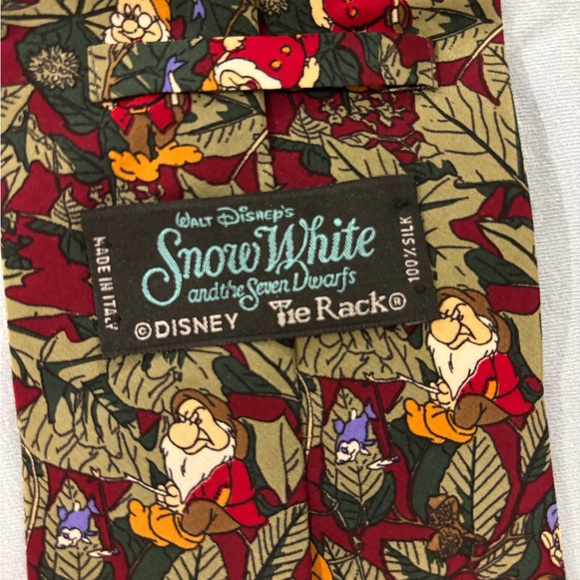 Disney Seven Dwarfs Patterned Silk Tie - Picture 3 of 3